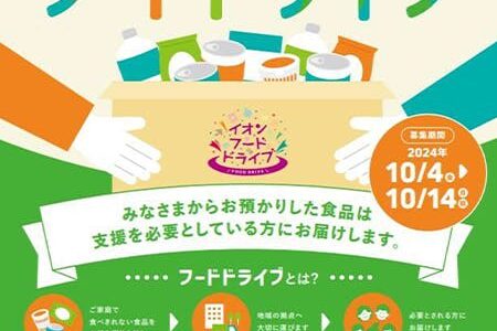 フジ、10月4日から期間限定で『フードドライブ』を475店舗で拡大実施