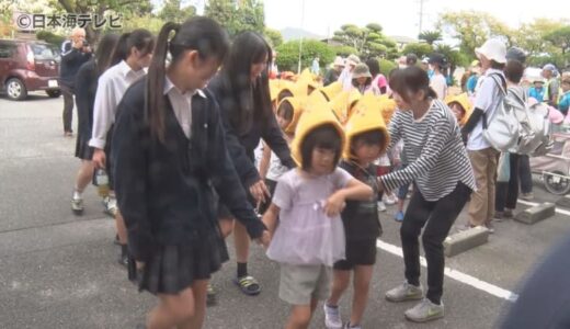 災害に備え約500人が参加　高校生・園児・地域住民 地域全体で行う合同避難訓練　マグニチュードは7.4・津波警報も想定　鳥取県境港市