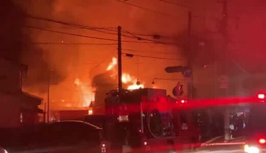 【続報】米子市住宅火災で遺体の身元は住人の高齢女性と判明　死因は焼死　あわせて6棟全焼（鳥取）