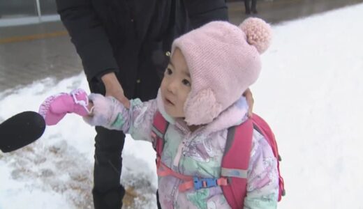 「思った以上に雪が降ってびっくりした」　目覚めると一面雪景色　街の人たちは