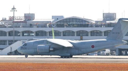 空自機、宮崎空港に飛来　災害物資輸送を訓練