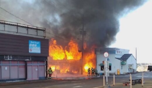 【続報】JR岩美駅前の店舗兼住宅が全焼　焼け跡から1人の遺体発見　住人の高齢女性(97)か　鳥取・岩美町