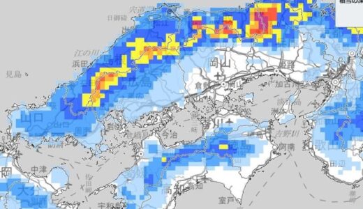 【大雪情報】中国地方では大雪となる見込み　警報級の大雪となる可能性　山陽南部の平地でも積雪か　、四国では平地でも大雪に…【雪と雨のシミュレーション】