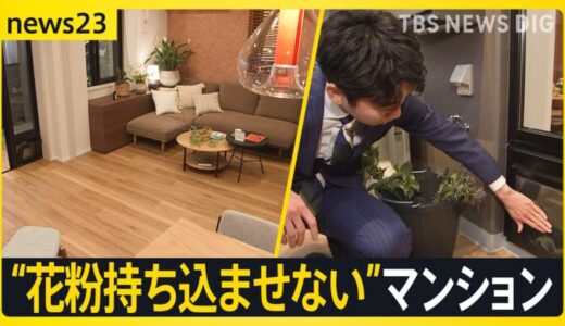 “花粉を持ち込ませない”マンションも…“3人に1人”「国民病」花粉症の本格シーズン到来　予報士「今年は全国的に花粉量多い」 週末は非常に多い飛散も【news23】