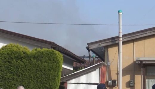 【速報】鳥取県米子市の住宅街で民家火災が発生　消火活動中