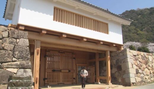「将来的に文化財になるレベルで復元」　鳥取城「中ノ御門渡櫓門」が完成　鳥取県・鳥取市