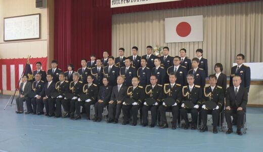 「皆さまから期待され信頼される警察官になりたい」　警察学校で入校式　41人の初任科生が警察官としての決意を新たに　鳥取県