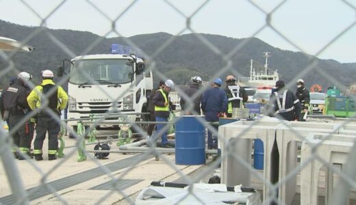 岸壁での配管撤去工事中の事故で4人やけどし搬送…死亡した1人の身元を特定　死因は広範囲熱傷　業務上過失致死傷の疑いで捜査続ける　鳥取県境港市